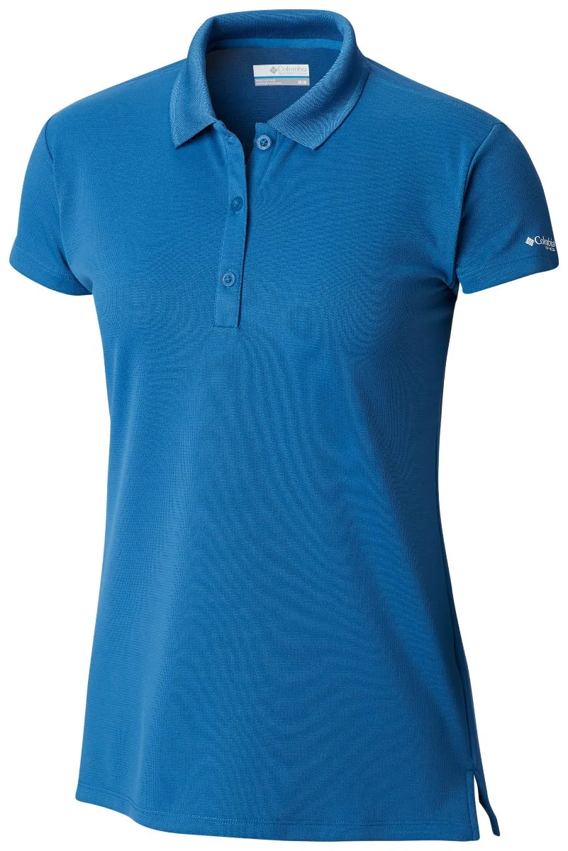 Columbia PFG Innisfree Short Sleeve Womens Polo Shirt Impulse Blue