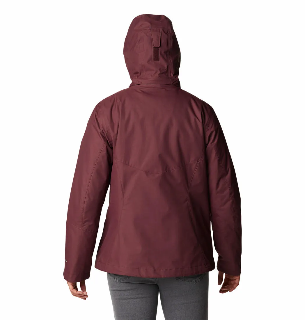 Columbia Women Maroon Bugaboo II Fleece Interchange Jacket