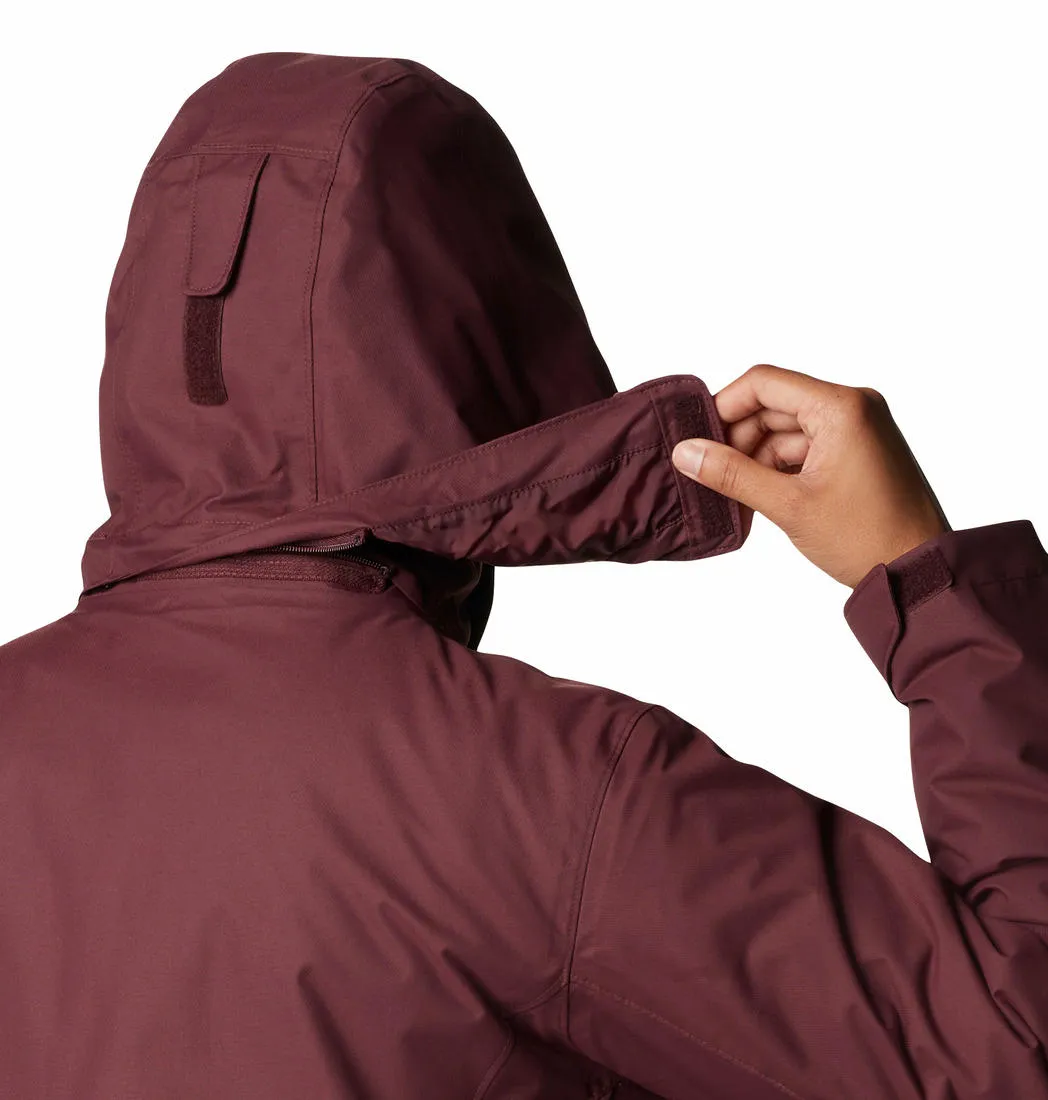 Columbia Women Maroon Bugaboo II Fleece Interchange Jacket