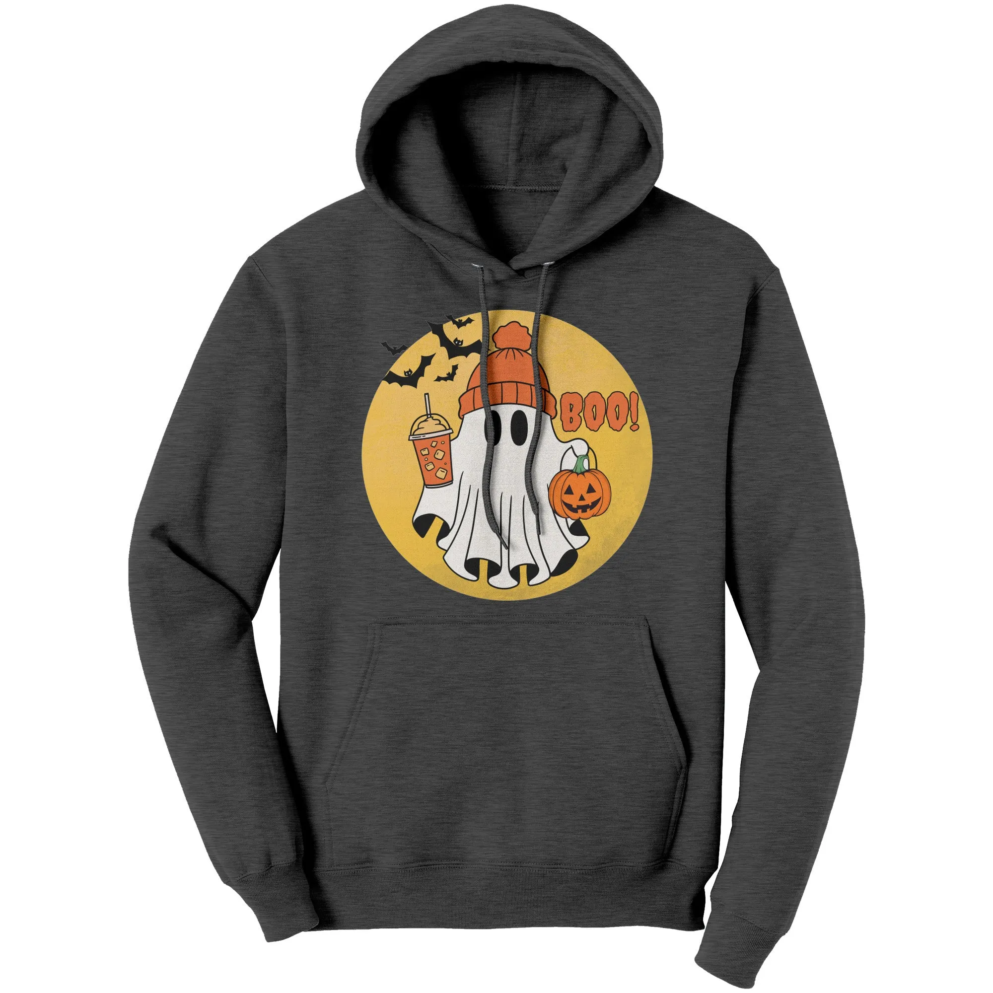 Comfort Colors Halloween Ghost Hoodie, Halloween Hoodie, Halloween Gift, Halloween Pumpkin Hoodie, Ghost Design Womens Hoodie Gift For Her