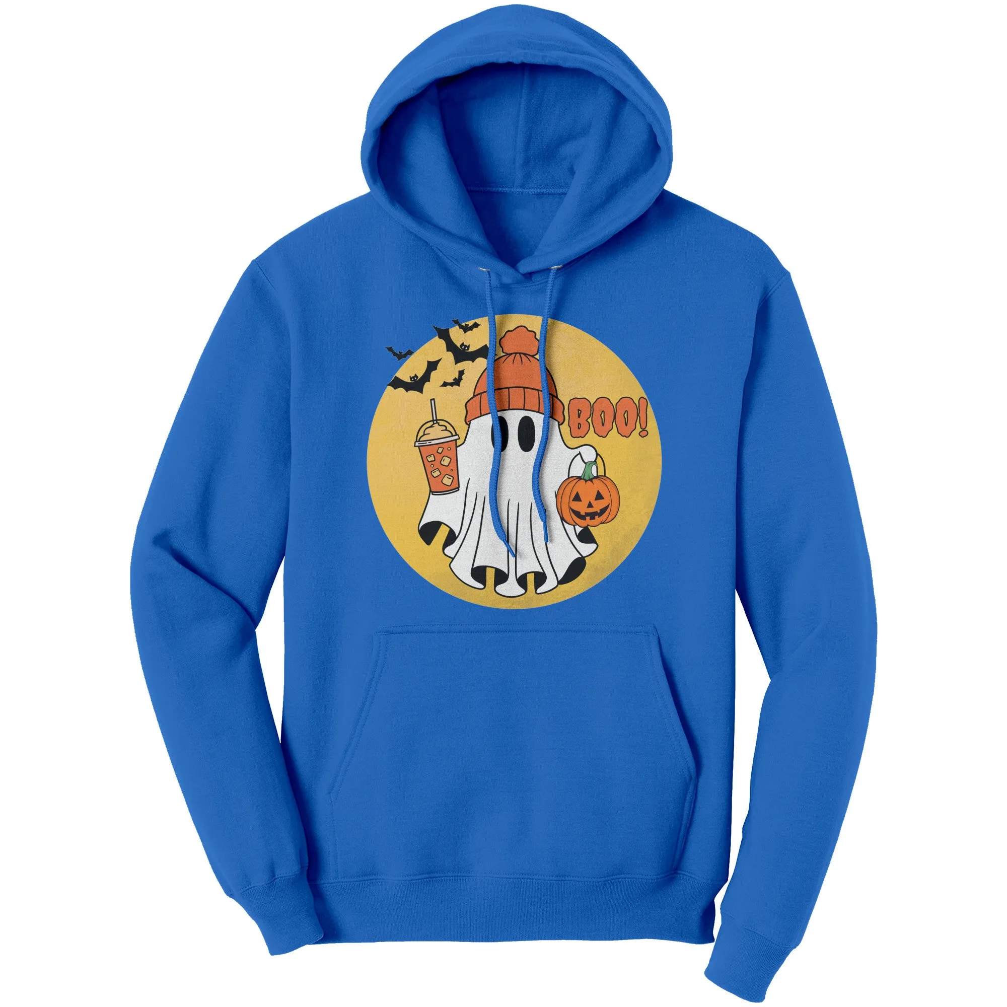 Comfort Colors Halloween Ghost Hoodie, Halloween Hoodie, Halloween Gift, Halloween Pumpkin Hoodie, Ghost Design Womens Hoodie Gift For Her