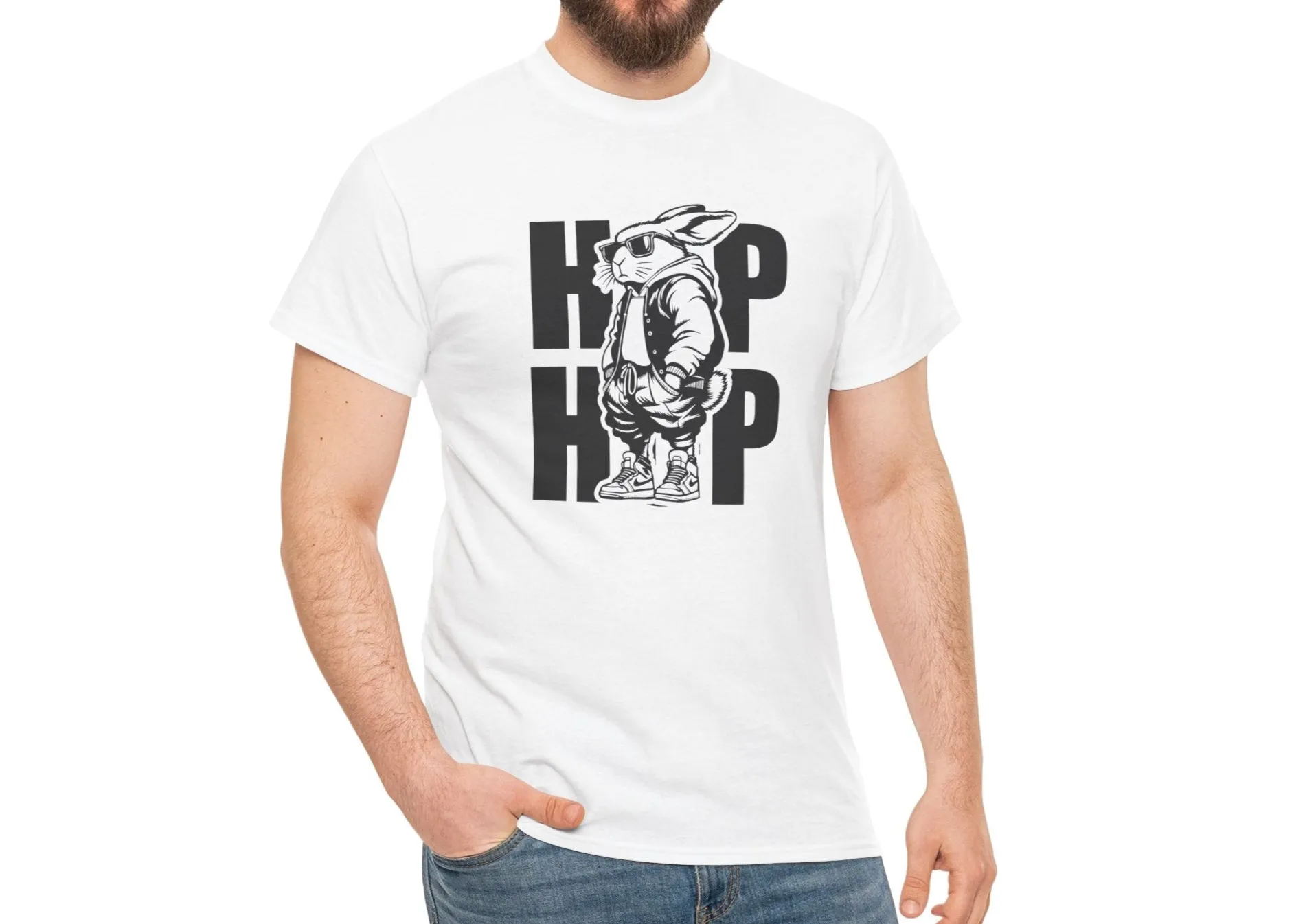 Cool Hip Hop Bunny Easter T-Shirt