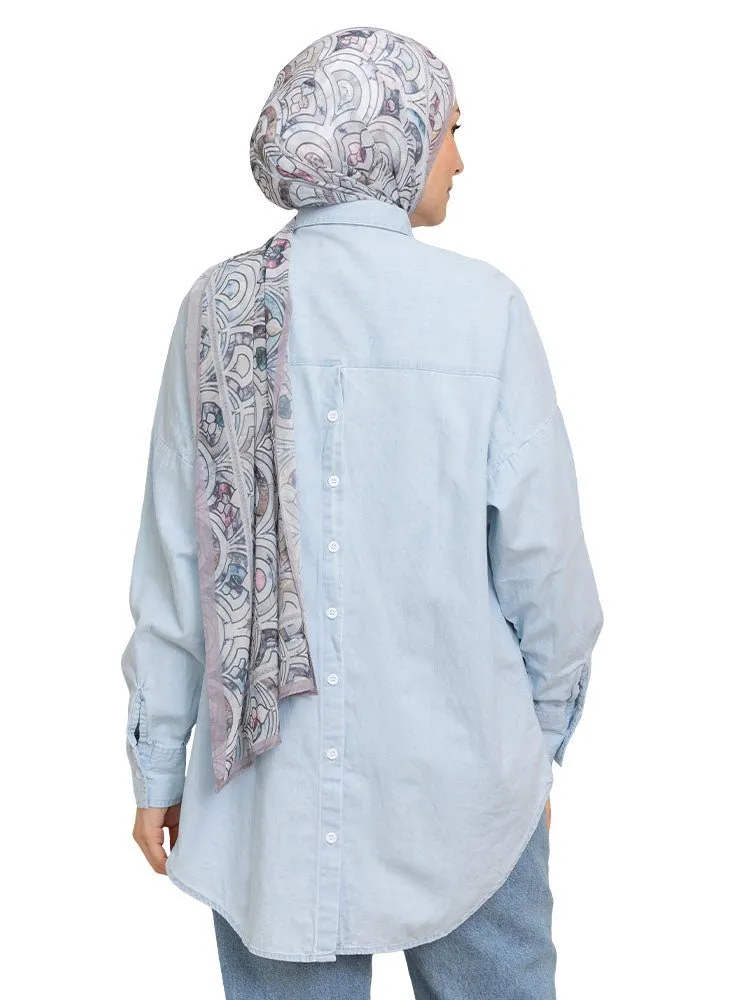 Cool Ice Button-Back Denim Shirt