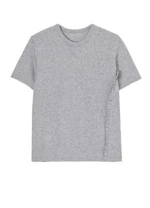 COTTON JERSEY FRILL T-SHIRTS