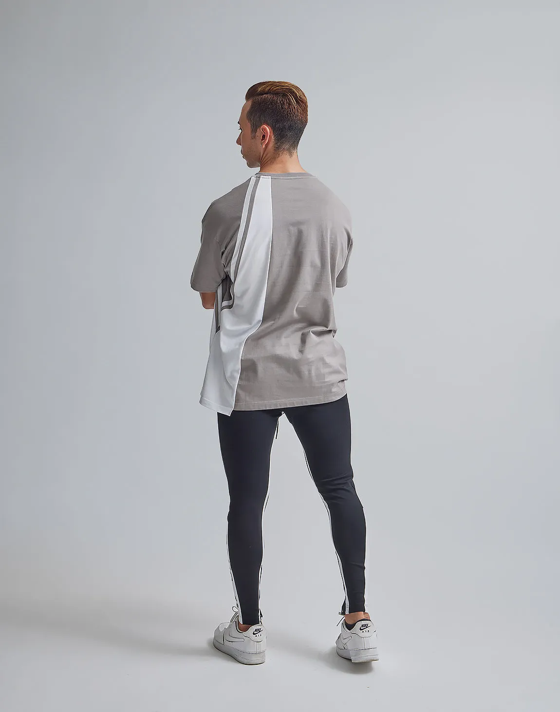 CRONOS ASYMMETRY OVERSIZE T-SHIRTS【GRAY】