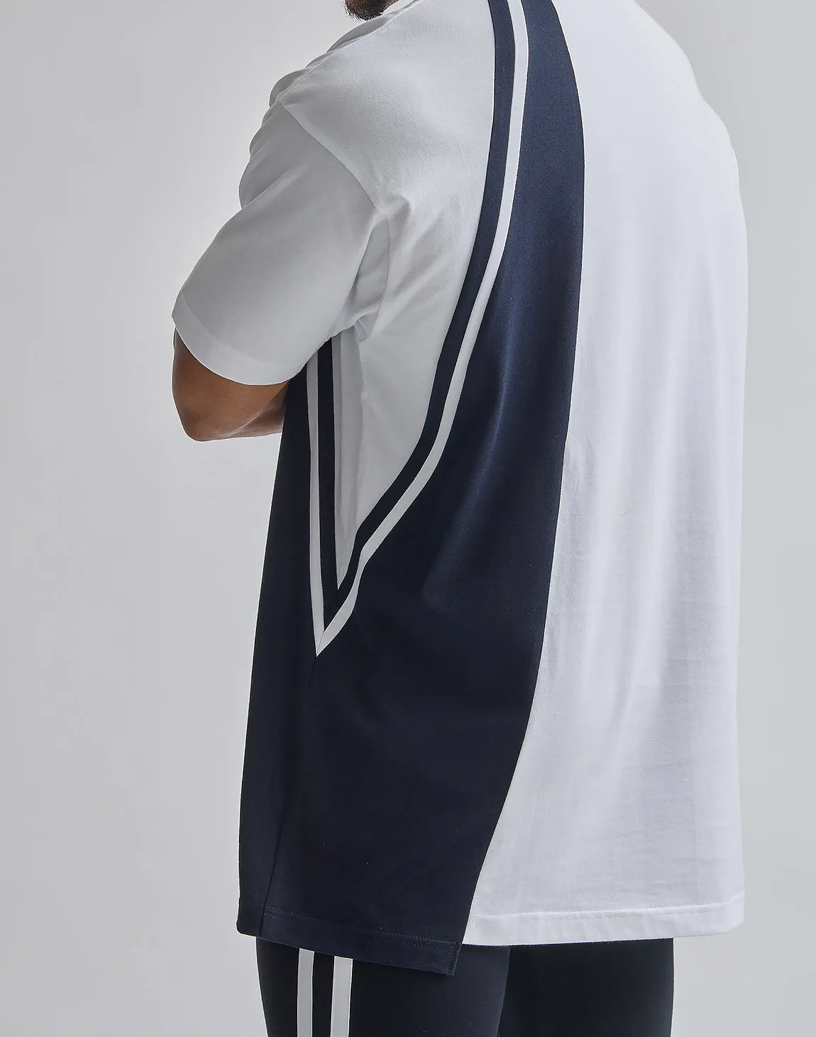 CRONOS ASYMMETRY OVERSIZE T-SHIRTS【GRAY】