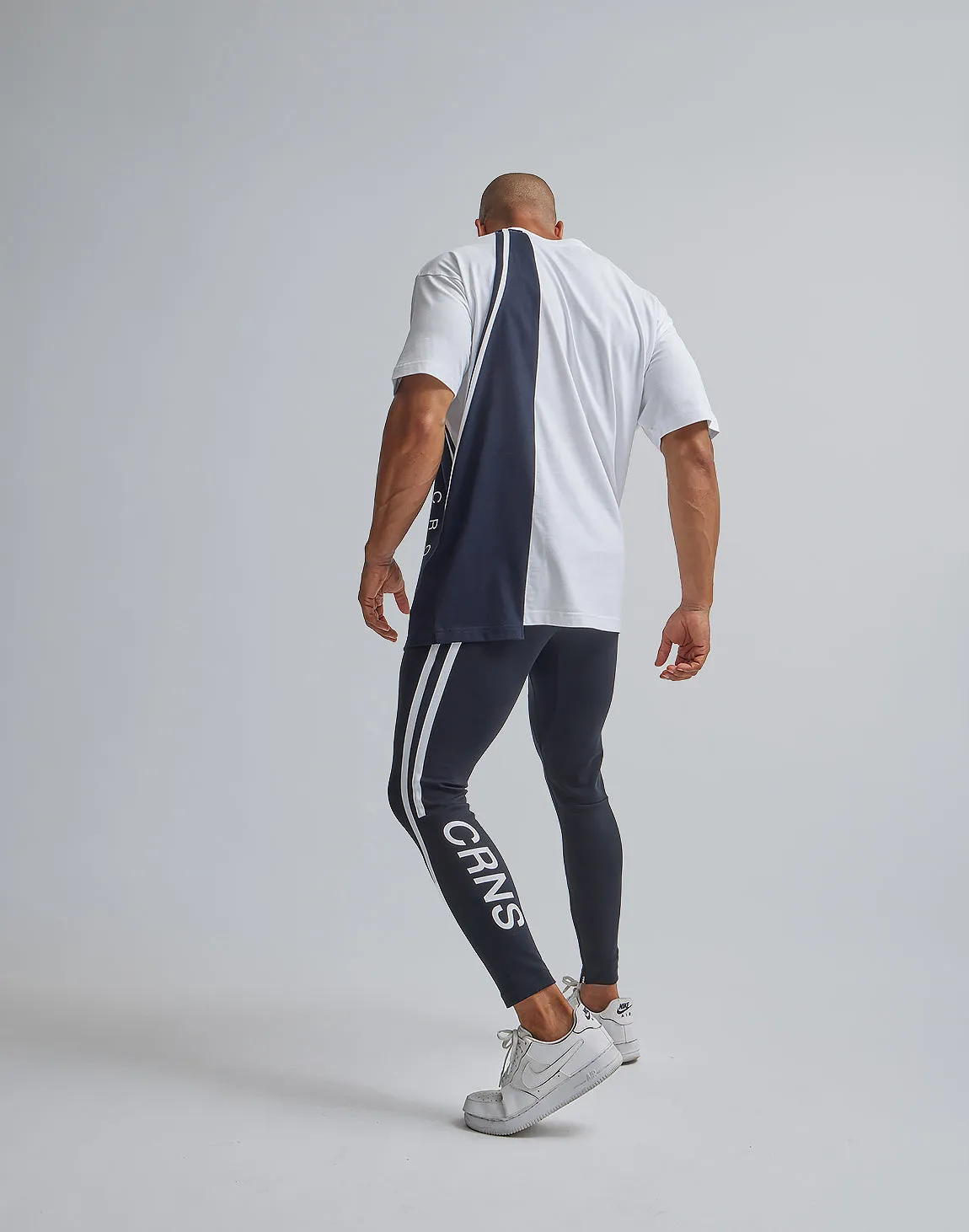 CRONOS ASYMMETRY OVERSIZE T-SHIRTS【WHITE】