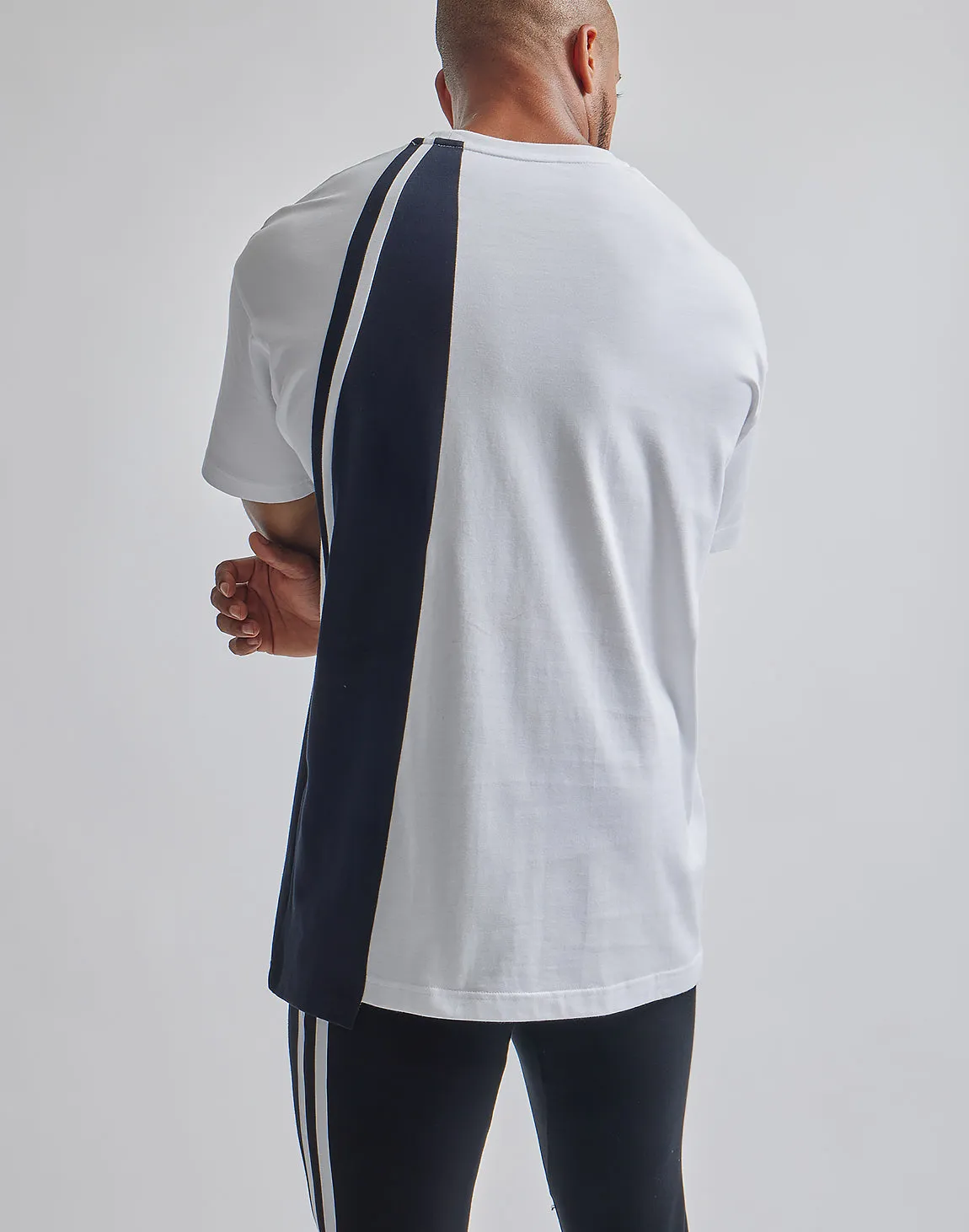 CRONOS ASYMMETRY OVERSIZE T-SHIRTS【WHITE】