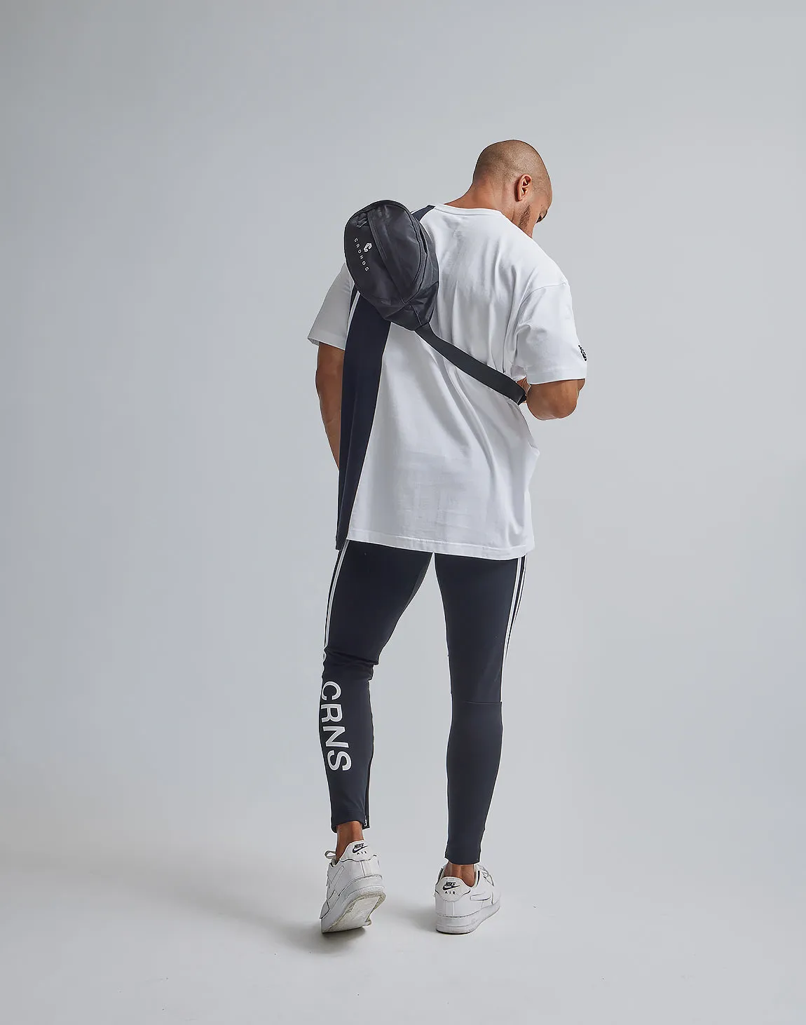 CRONOS ASYMMETRY OVERSIZE T-SHIRTS【WHITE】