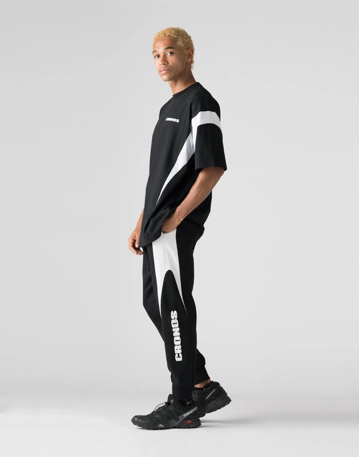 CRONOS Elliptical logoT-shirts【BLACK】