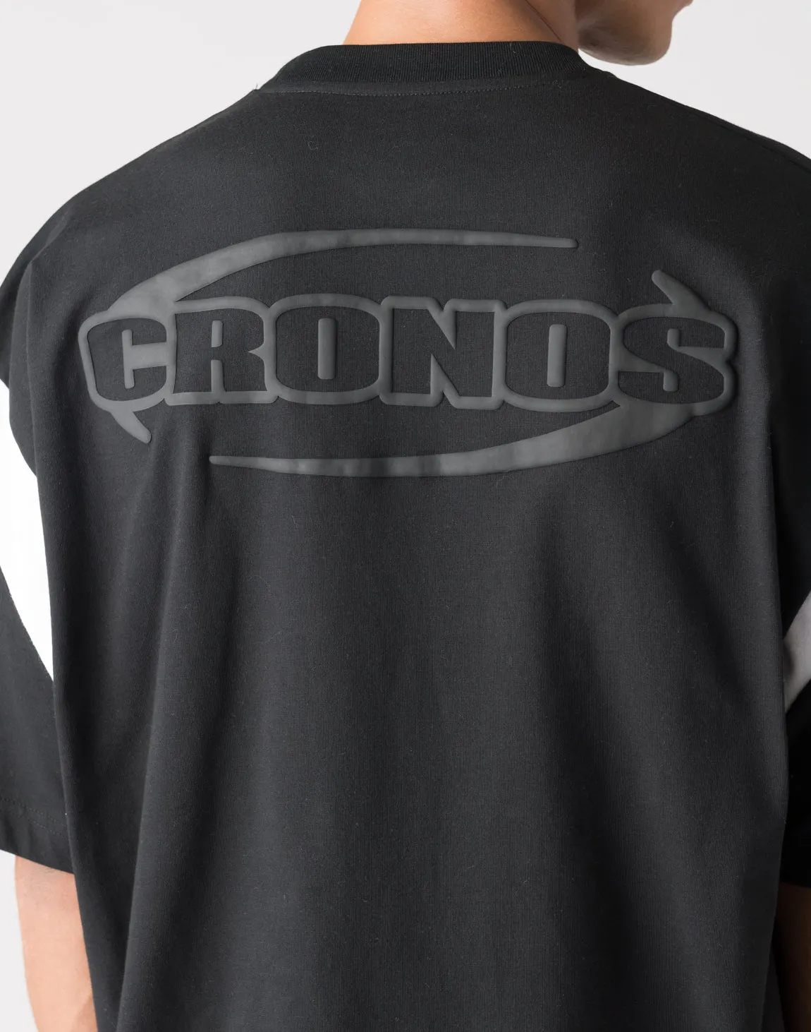 CRONOS Elliptical logoT-shirts【BLACK】