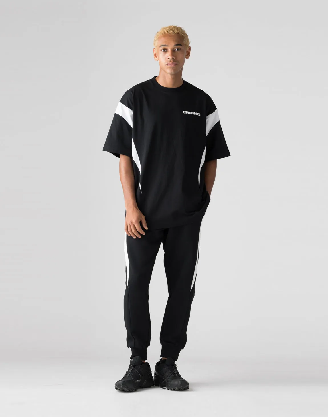 CRONOS Elliptical logoT-shirts【BLACK】