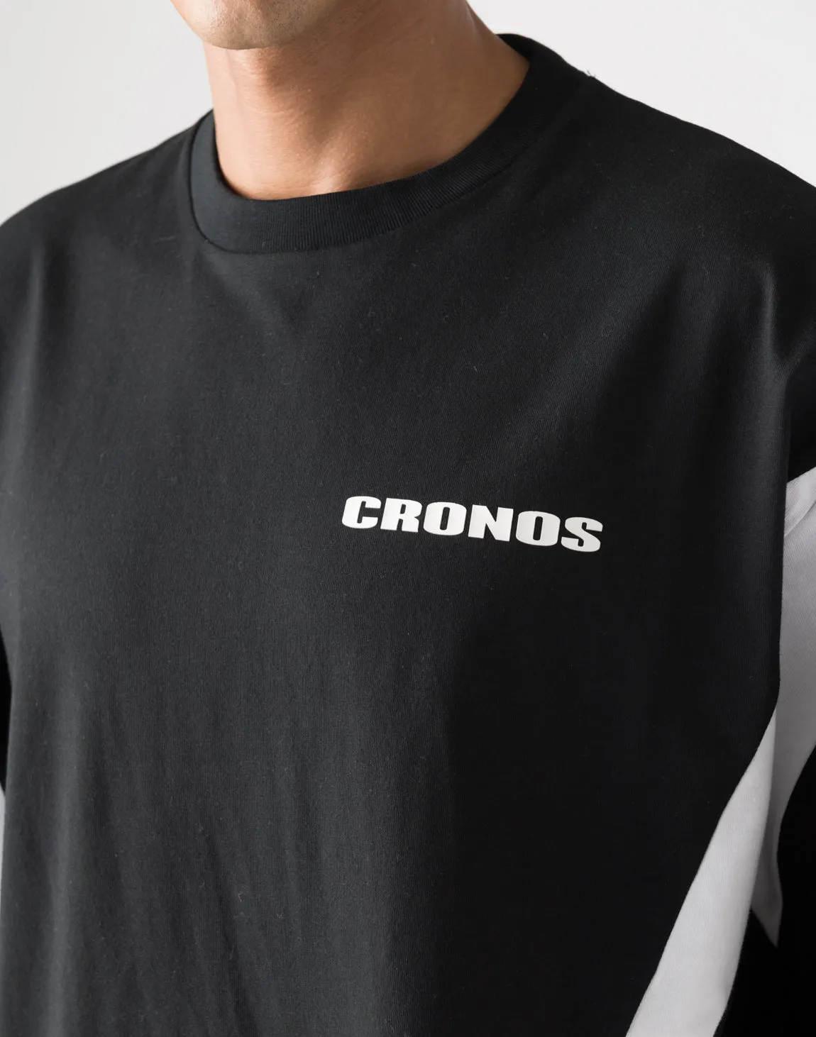 CRONOS Elliptical logoT-shirts【BLACK】