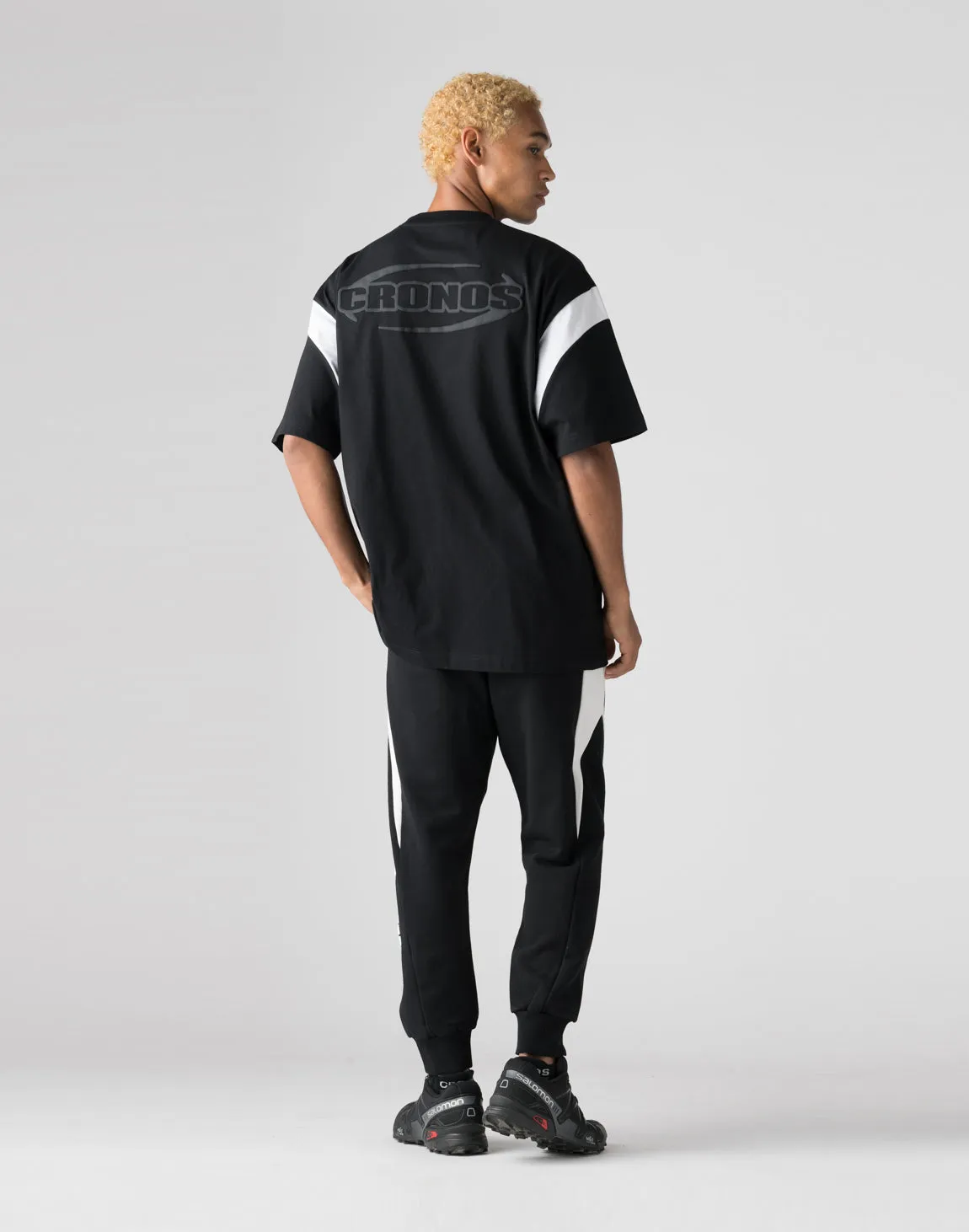 CRONOS Elliptical logoT-shirts【BLACK】