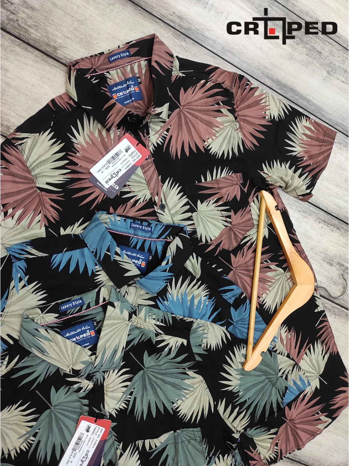 Croped Rayon Half Sleeve Shirts