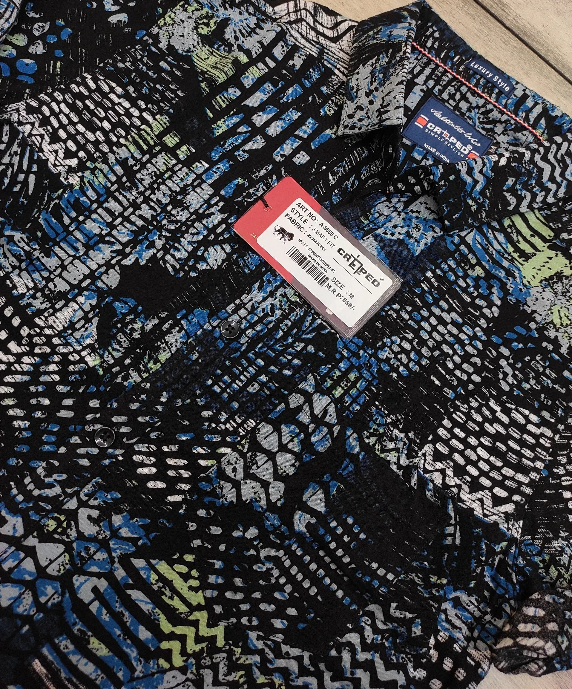 Croped Rayon Half Sleeve Shirts