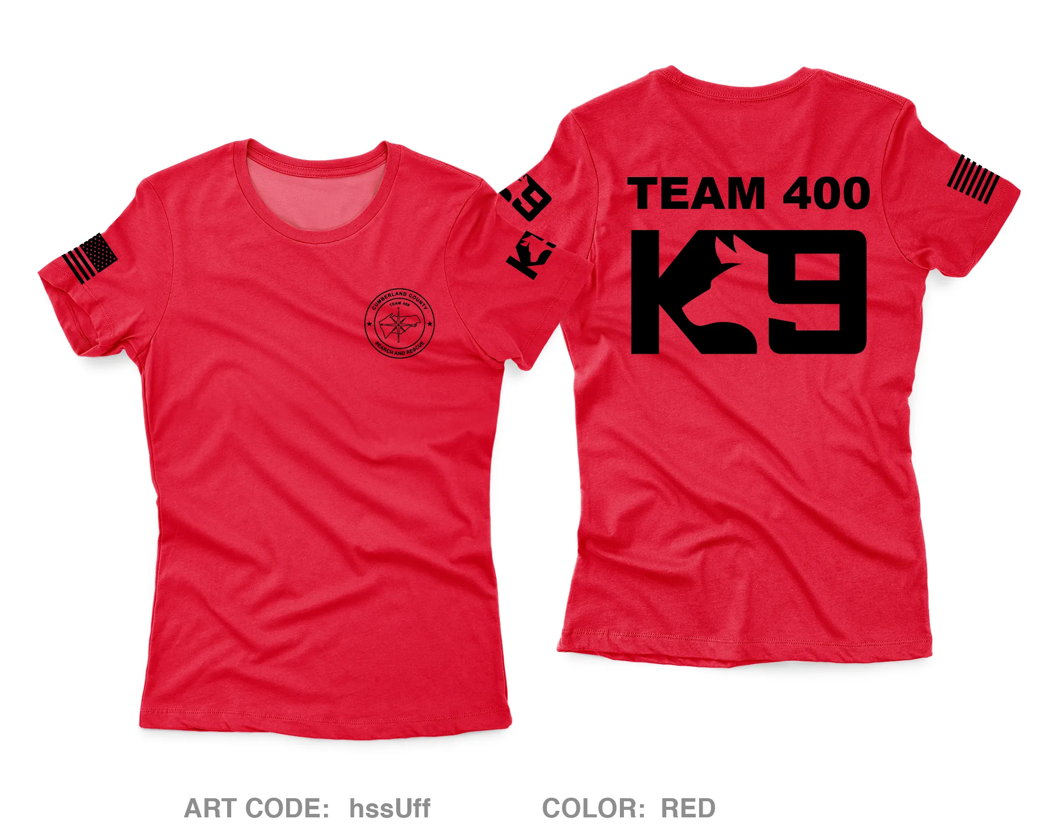 Cumberland County Search and Rescue Core Women's SS Performance Tee - hssUff