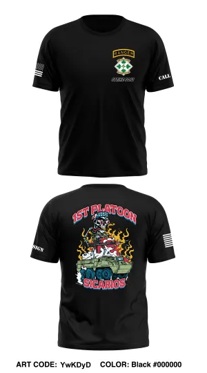 CUSTOM 1st Platoon, Brutal Company, 4-9 IN Core Men's SS Performance Tee - YwKDyD