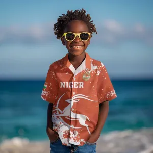 Custom Afro Niger Football Kid Hawaiian Shirt We Are Champions LT15