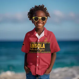 Custom Angola Football Kid Hawaiian Shirt Viva Palancas Negras LT15