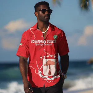 Custom Equatorial Guinea Football Hawaiian Shirt Go Champions - Red Version LT15