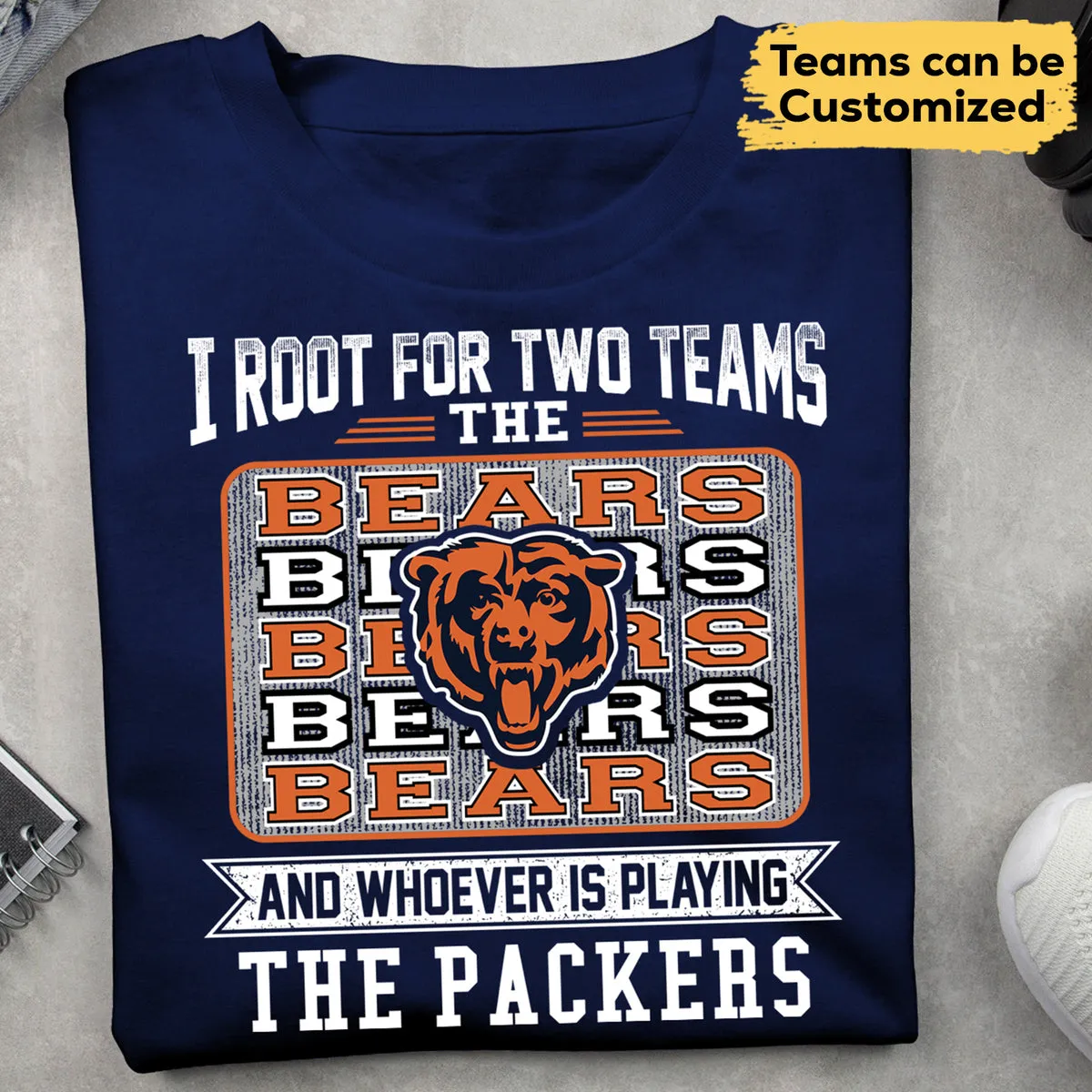 Customized Shirt - I Root For Two Teams (r2)