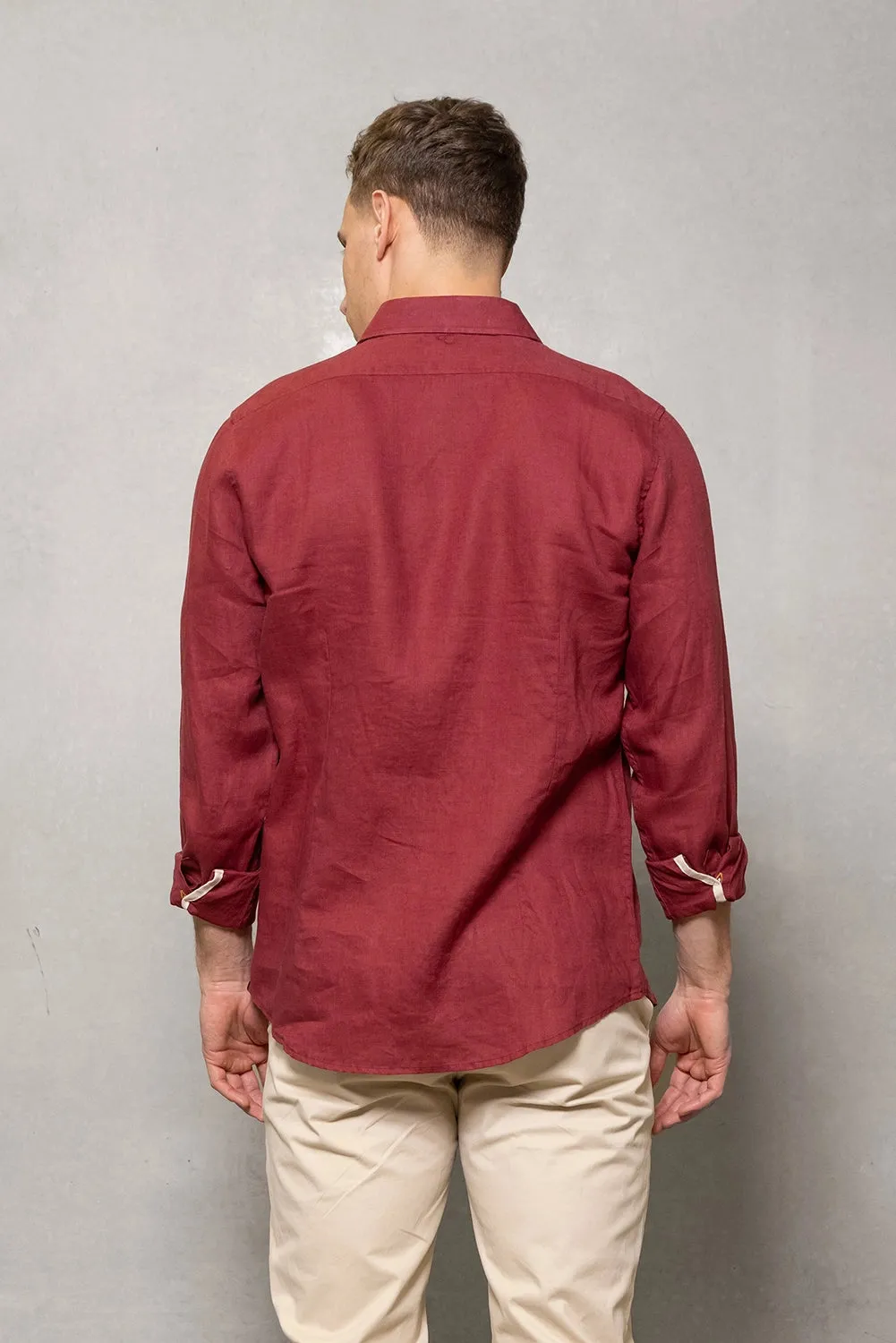 CUTLER & CO BLAKE L/S PURE LINEN SHIRT CO21259