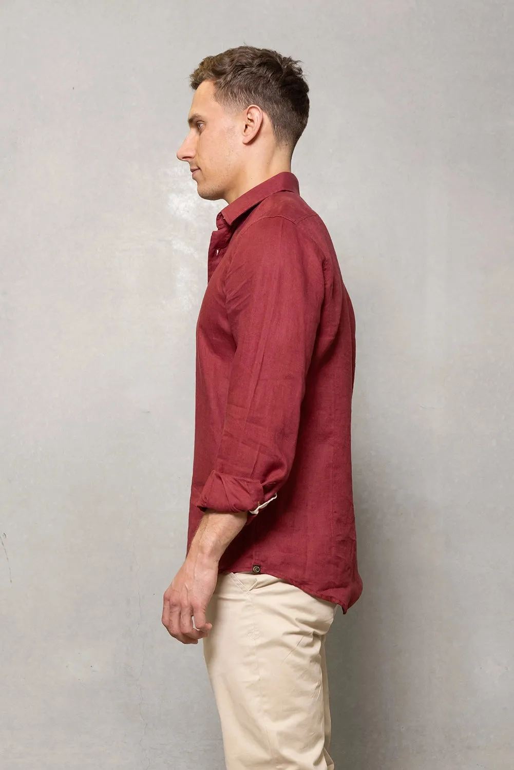 CUTLER & CO BLAKE L/S PURE LINEN SHIRT CO21259