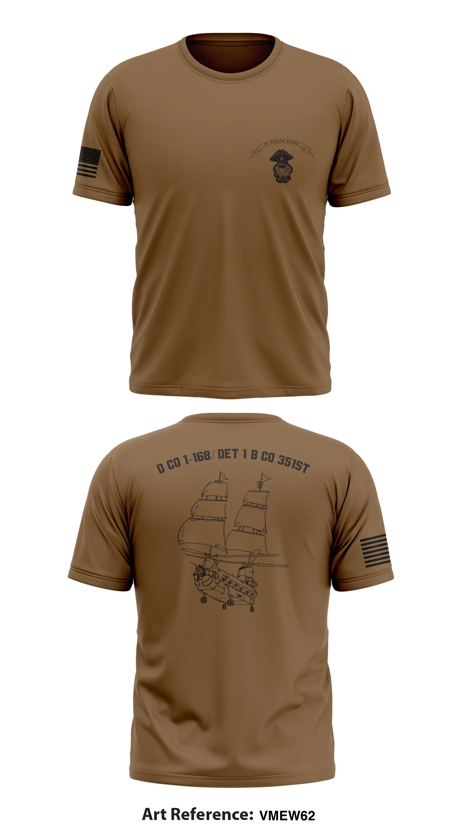 D CO 1-168/ DET 1 B CO 351st Store 1 Core Men's SS Performance Tee - ne4C4d