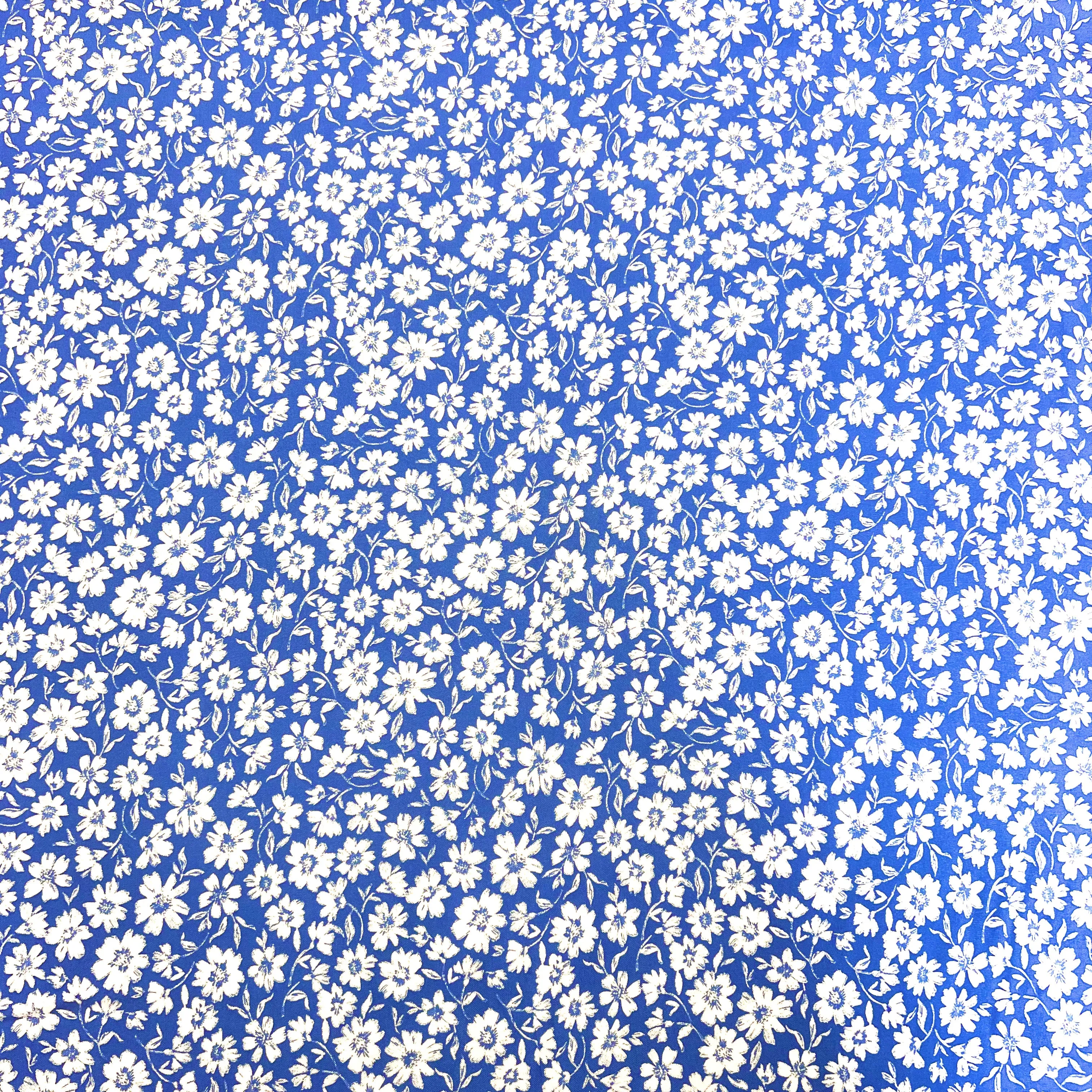 Daisy Viscose - Cyan