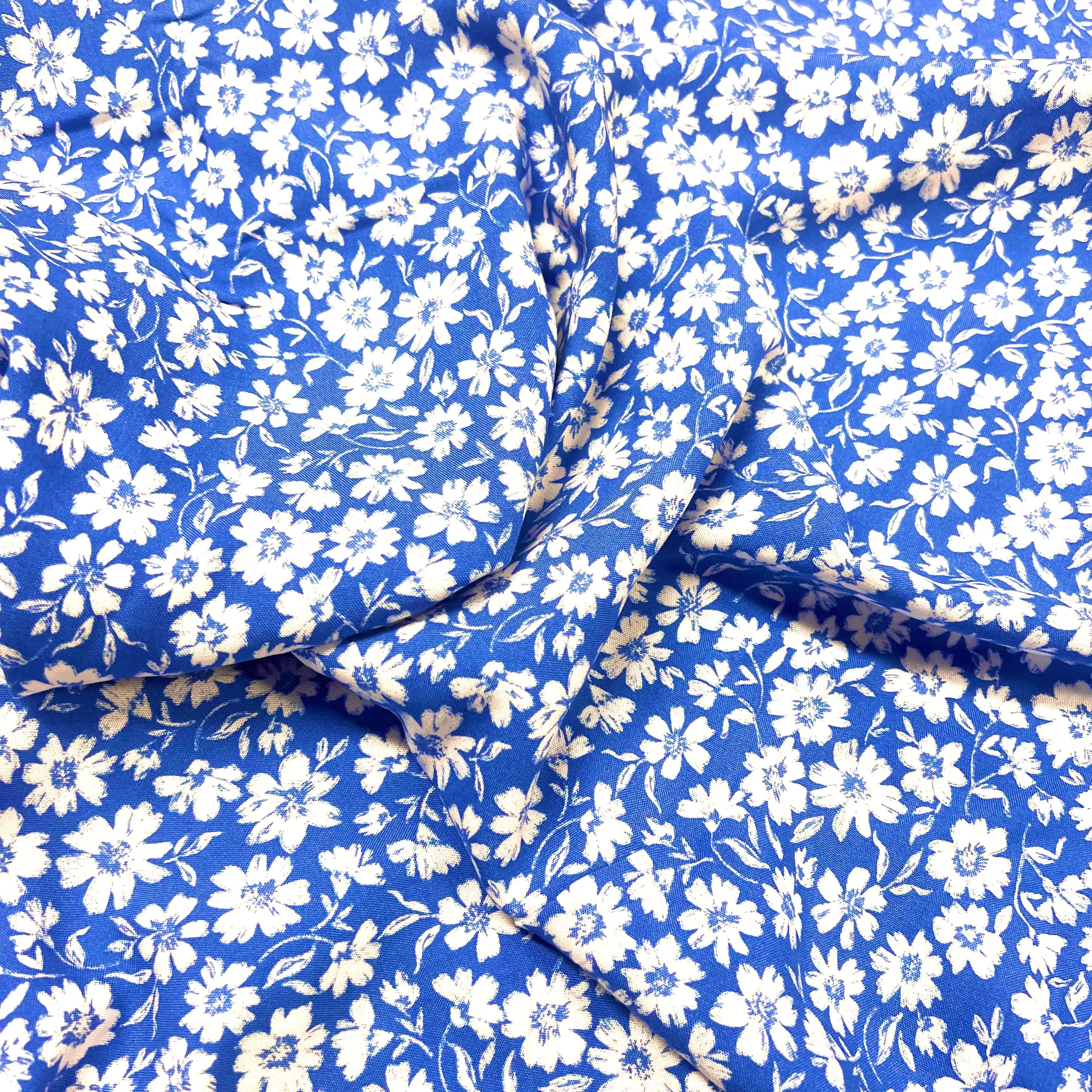 Daisy Viscose - Cyan