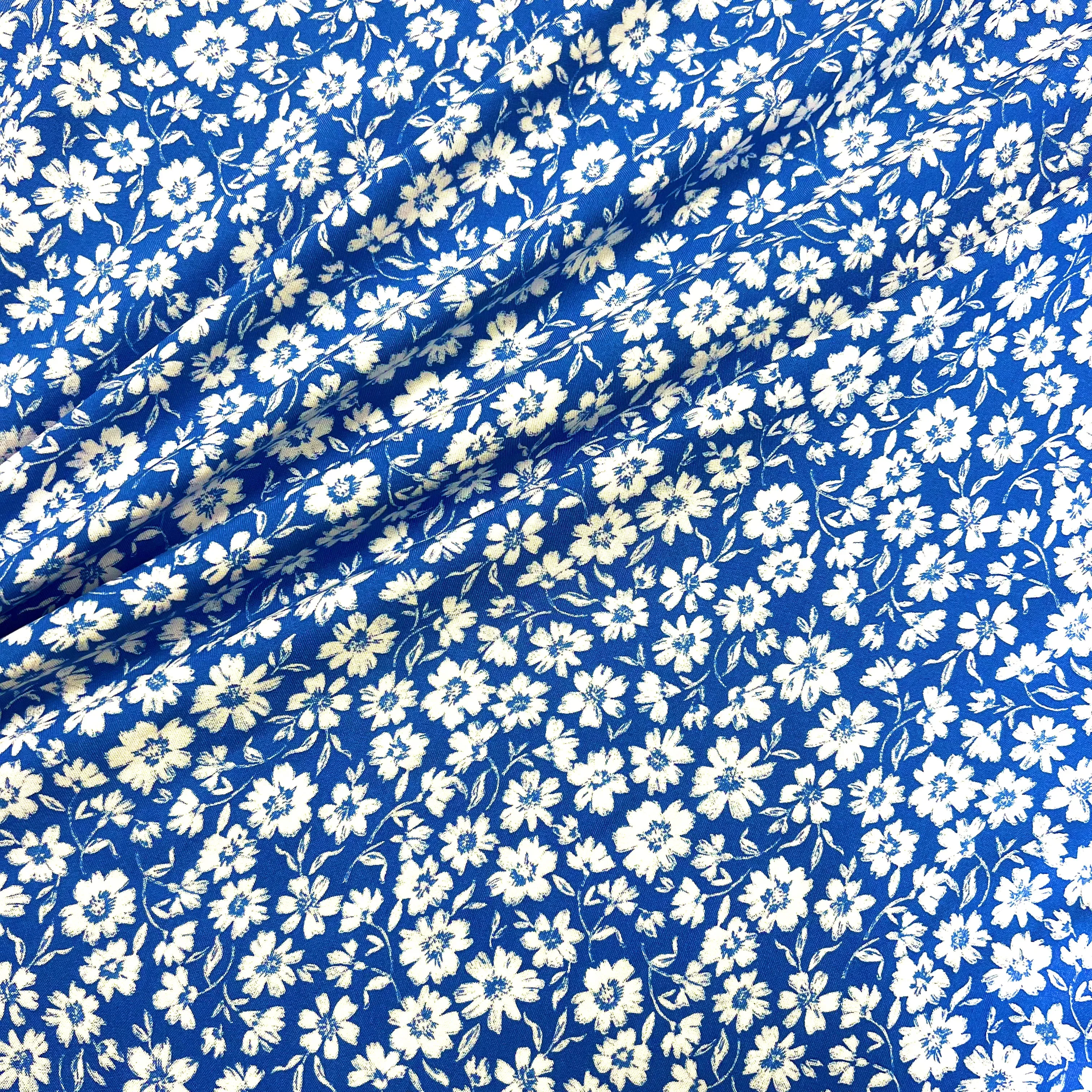 Daisy Viscose - Cyan
