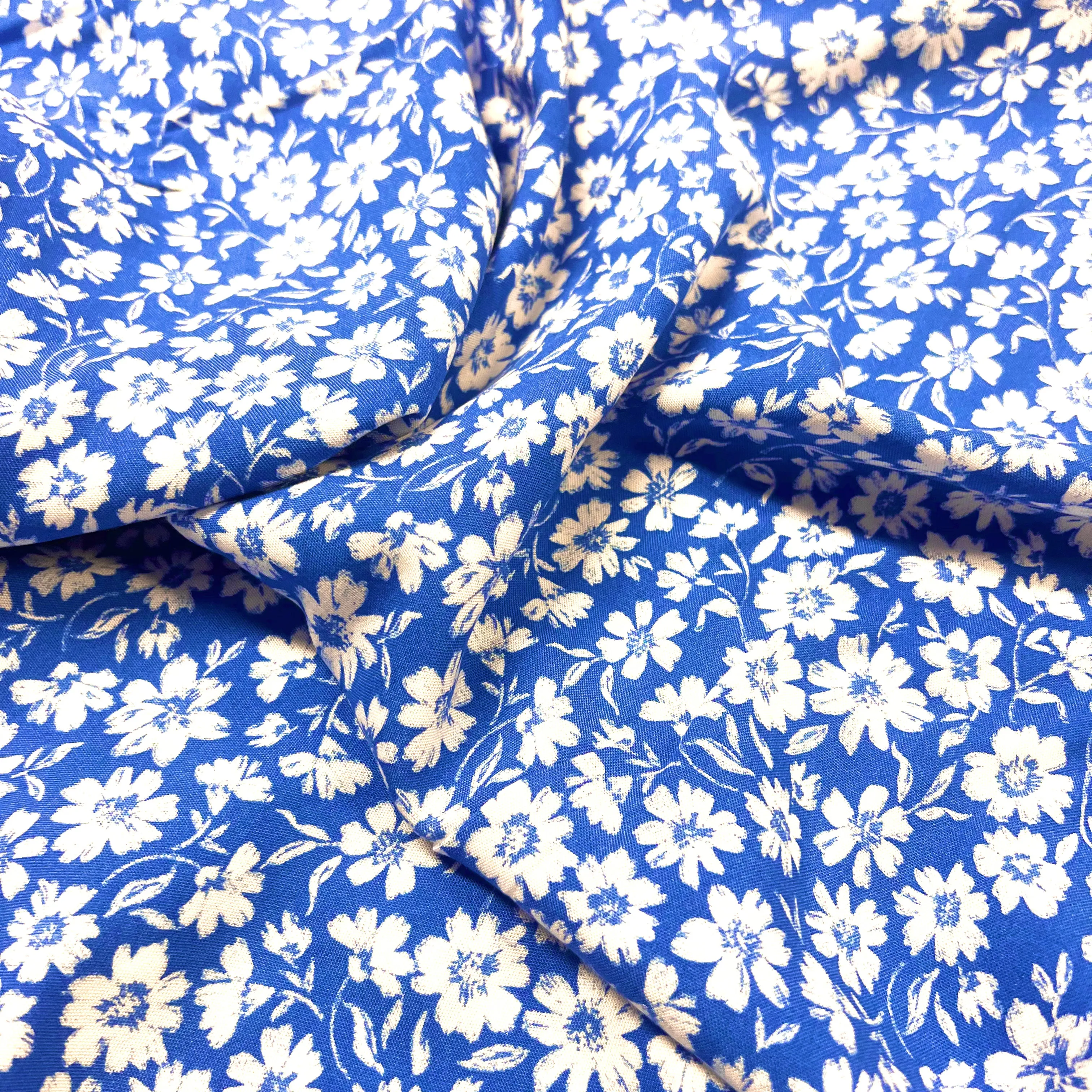 Daisy Viscose - Cyan