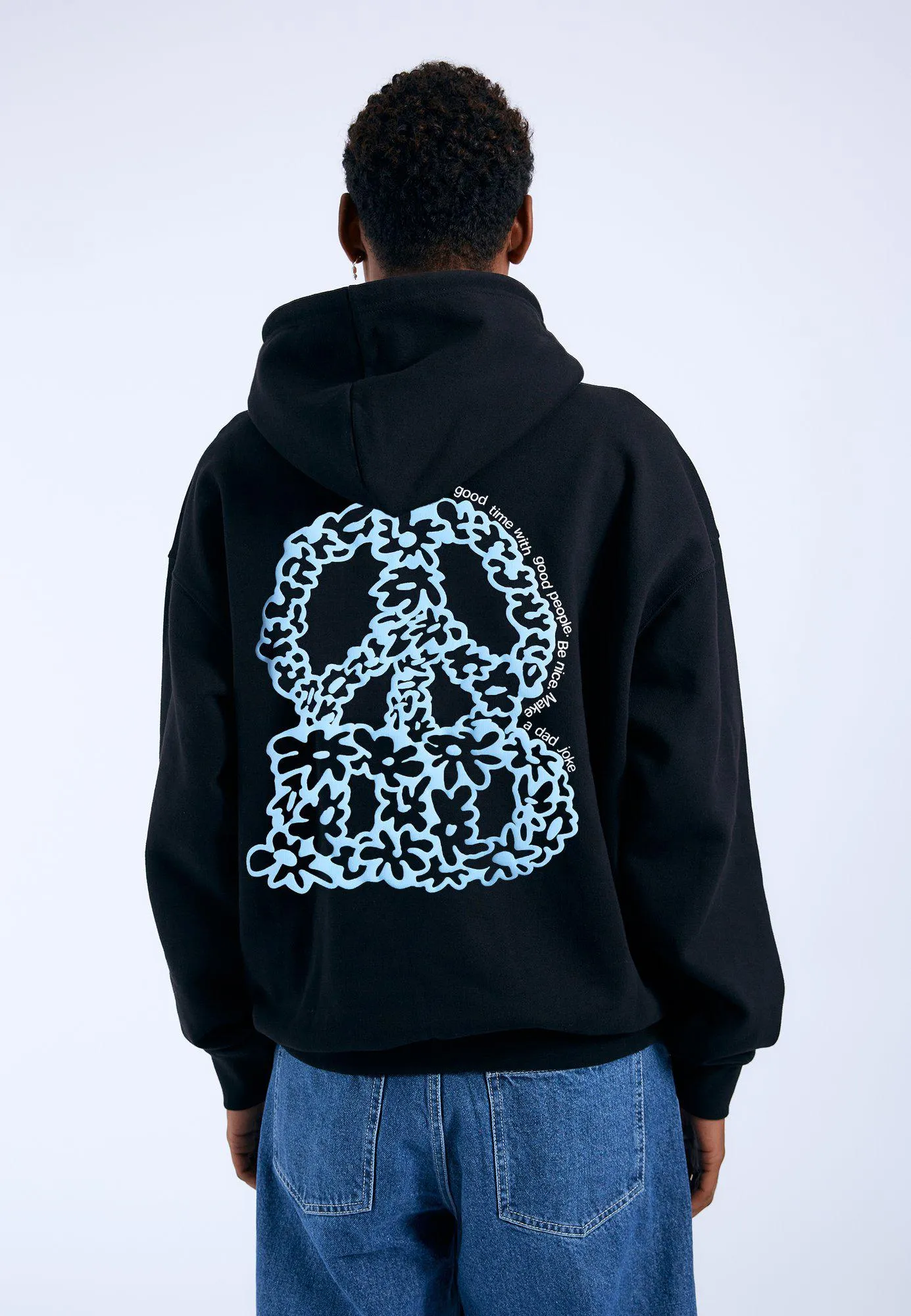Damien Hoodie - Black DD Peace