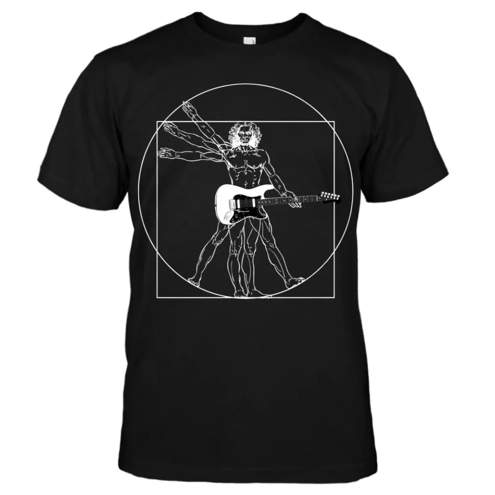 DaVinci Man & Guitar S-Type T-Shirt