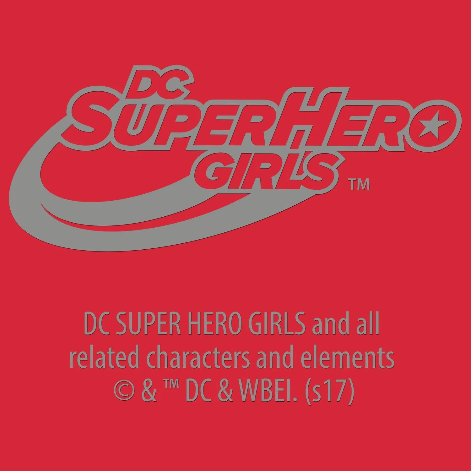 DC Super Hero Girls Wonder Woman Text Super Hero Official Kid's T-Shirt (Red)