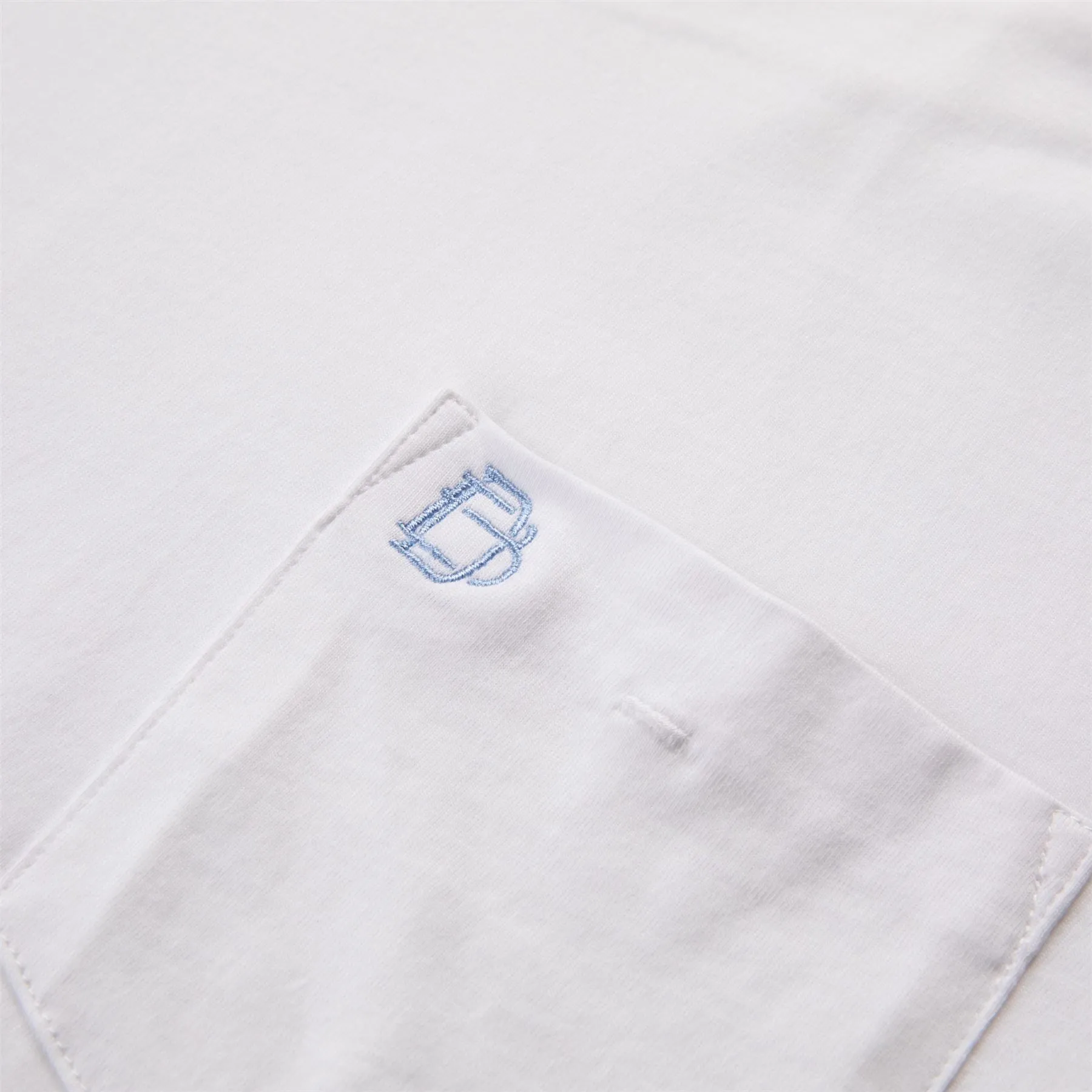 Dewey Pocket Tee White