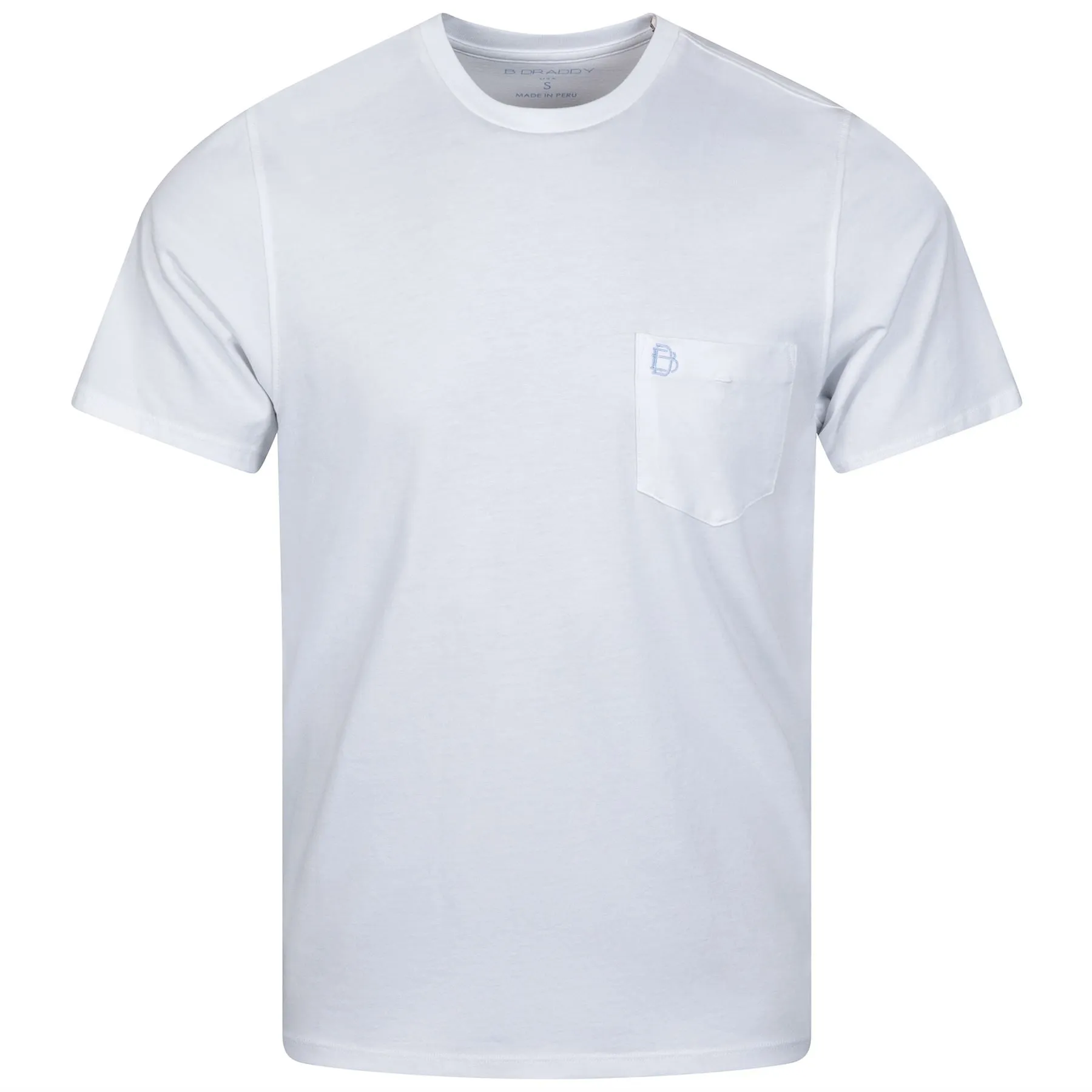 Dewey Pocket Tee White