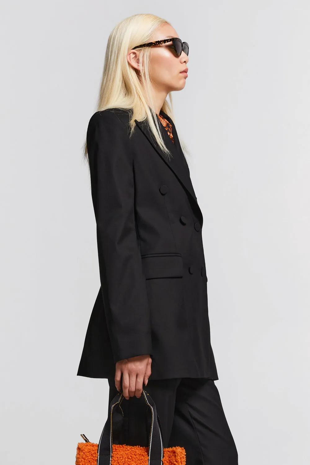 Double Breasted Blazer Black