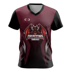 Dragons V Neck Warmup Shirt Design Your Own Custom