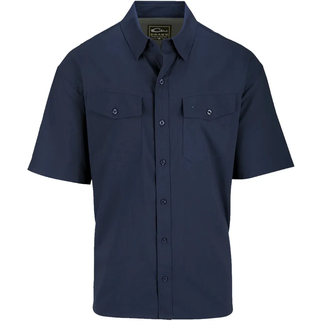 Drake Travelers Solid Dobby Short Sleeve Shirt