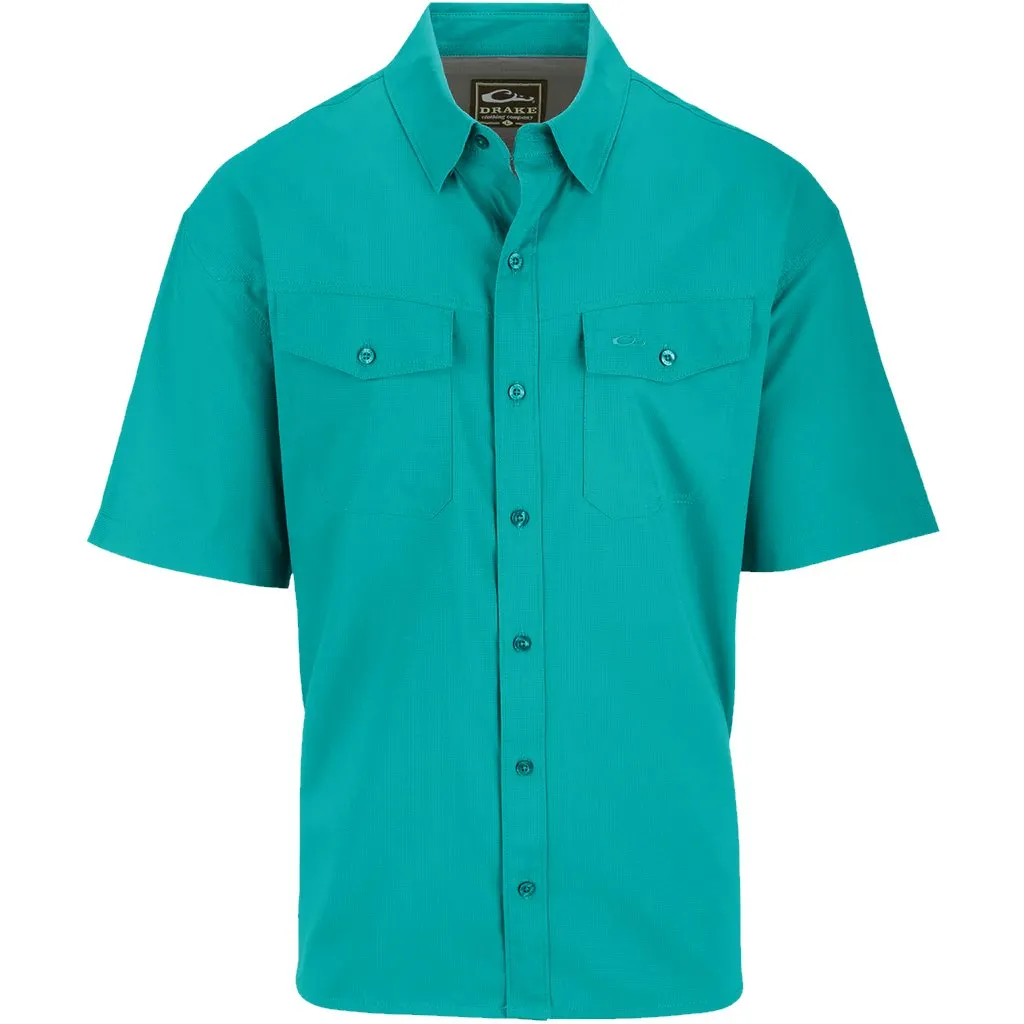Drake Travelers Solid Dobby Short Sleeve Shirt