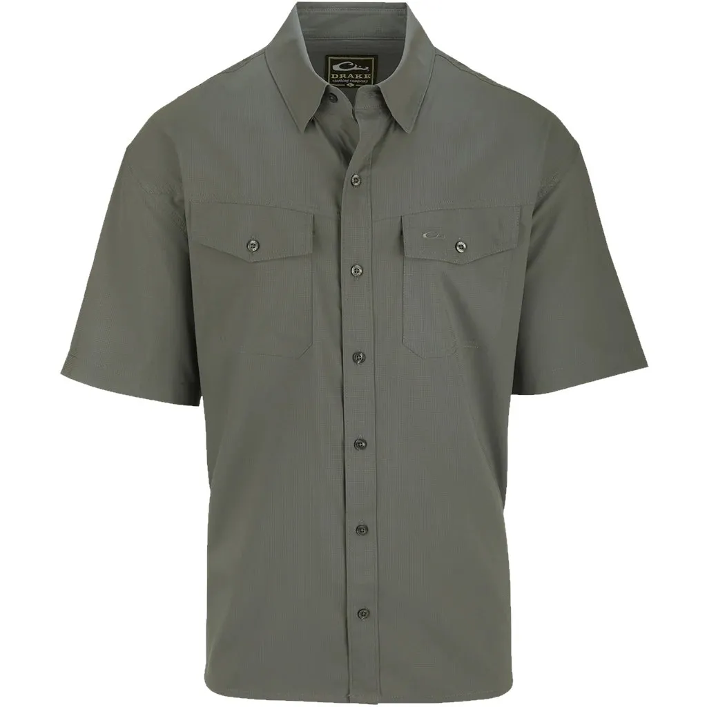 Drake Travelers Solid Dobby Short Sleeve Shirt