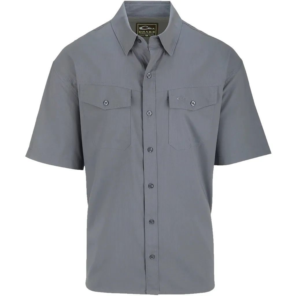 Drake Travelers Solid Dobby Short Sleeve Shirt