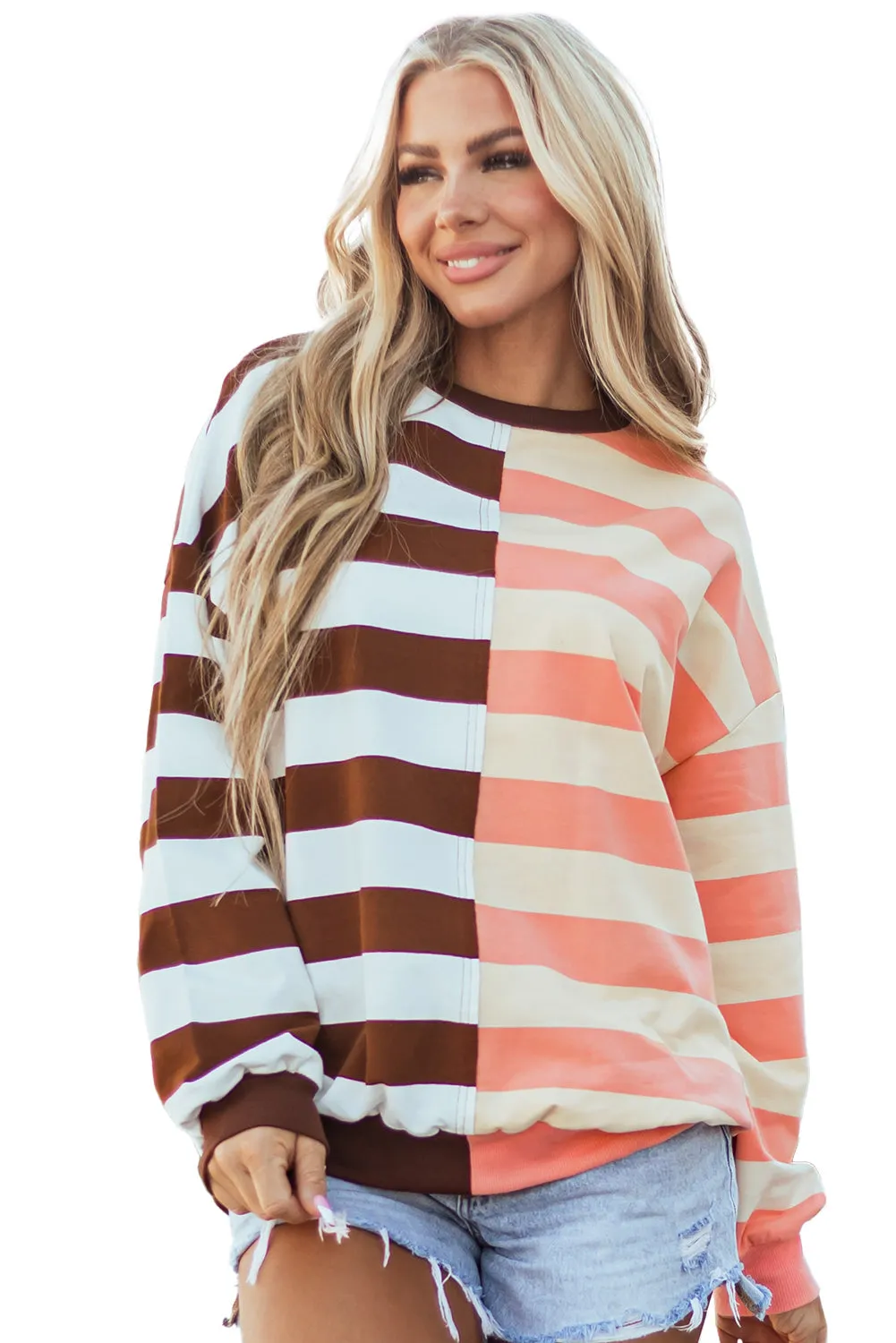 Drop Shoulder Pullover Sweatshirt