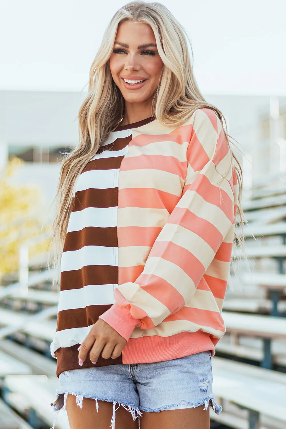 Drop Shoulder Pullover Sweatshirt