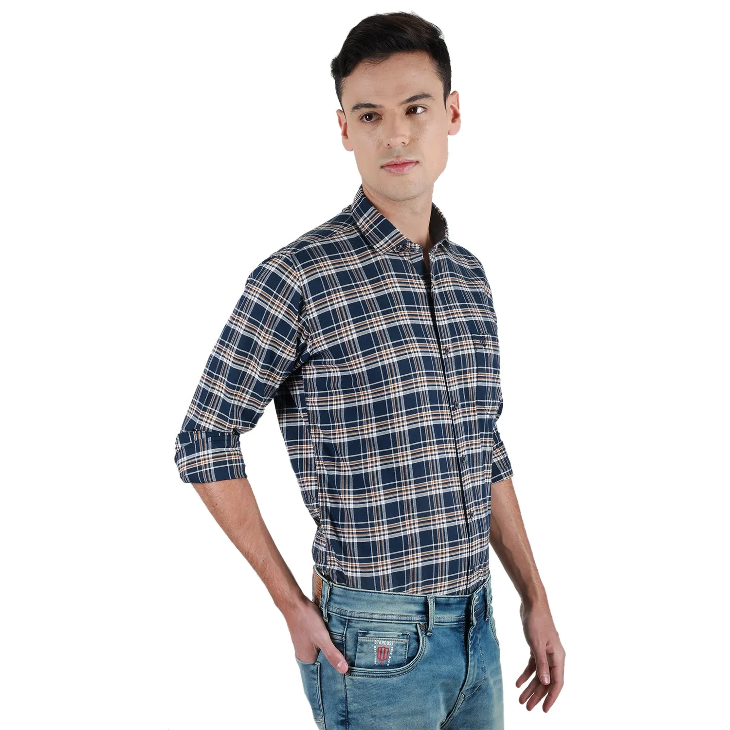 Duke Stardust Men Full Sleeve Cotton Shirt (SDO8CKOE)