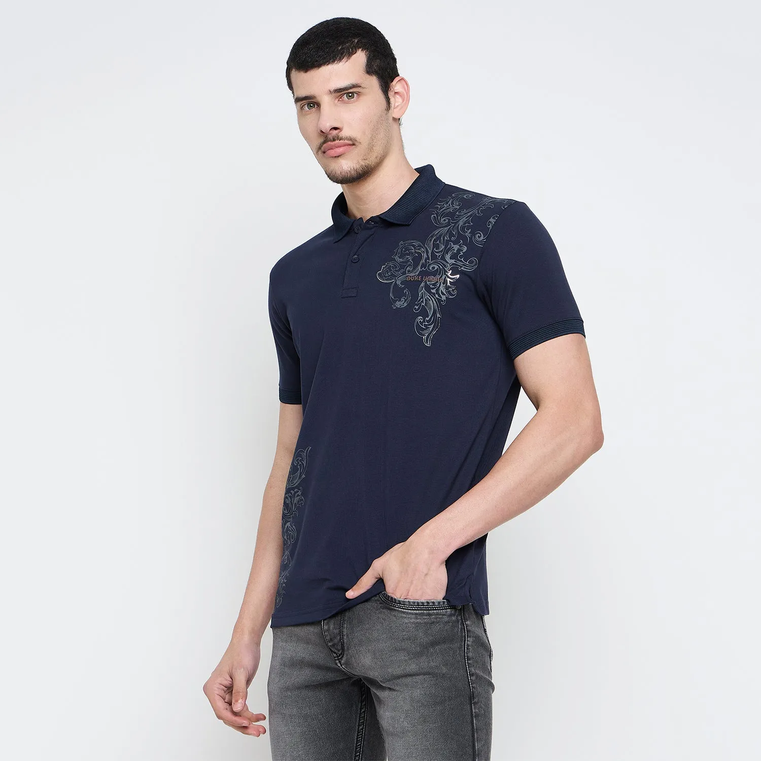 Duke Urban Men Half Sleeve Cotton Polo Tshirt (LF7306)