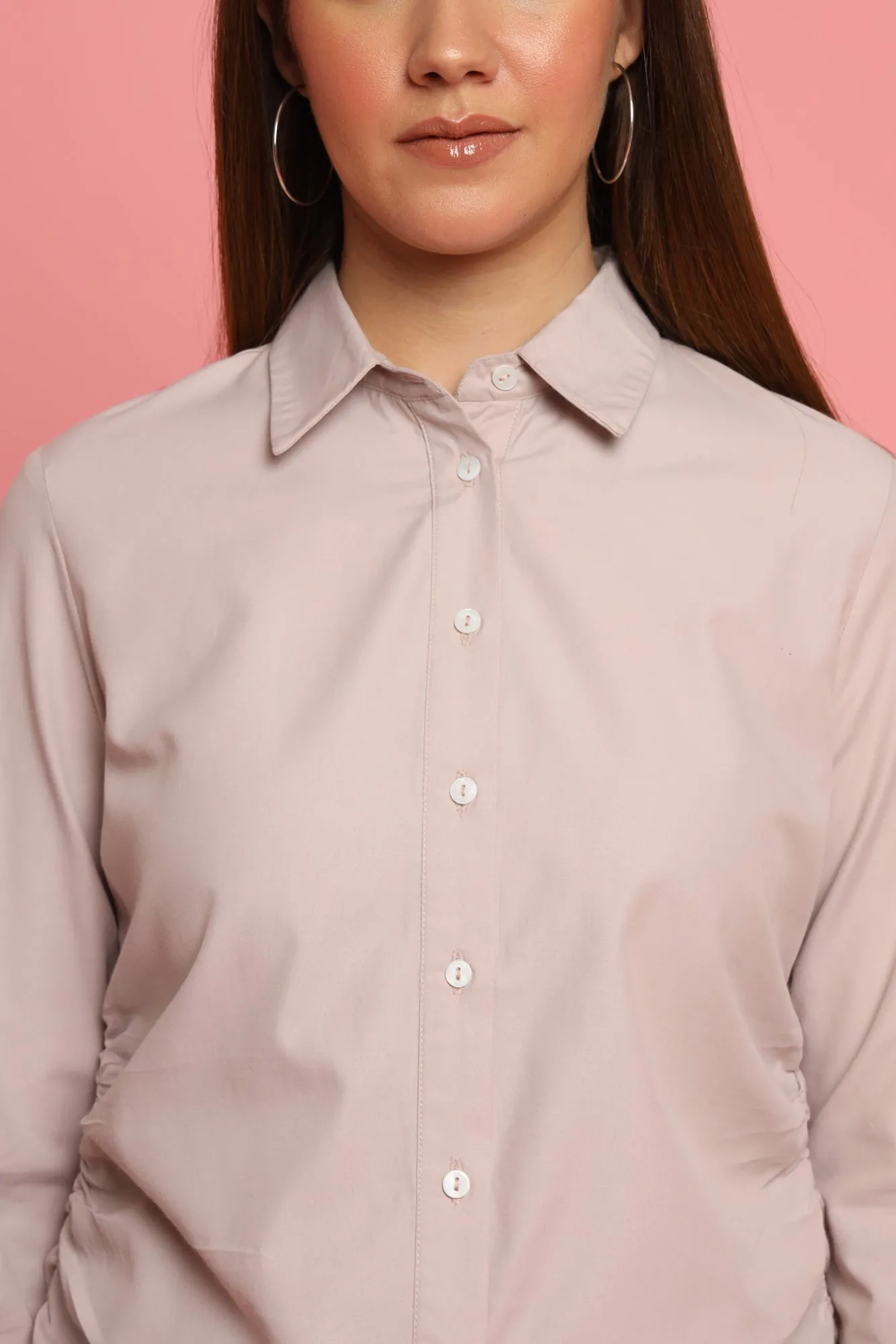 Dull Pink Formal Shirt