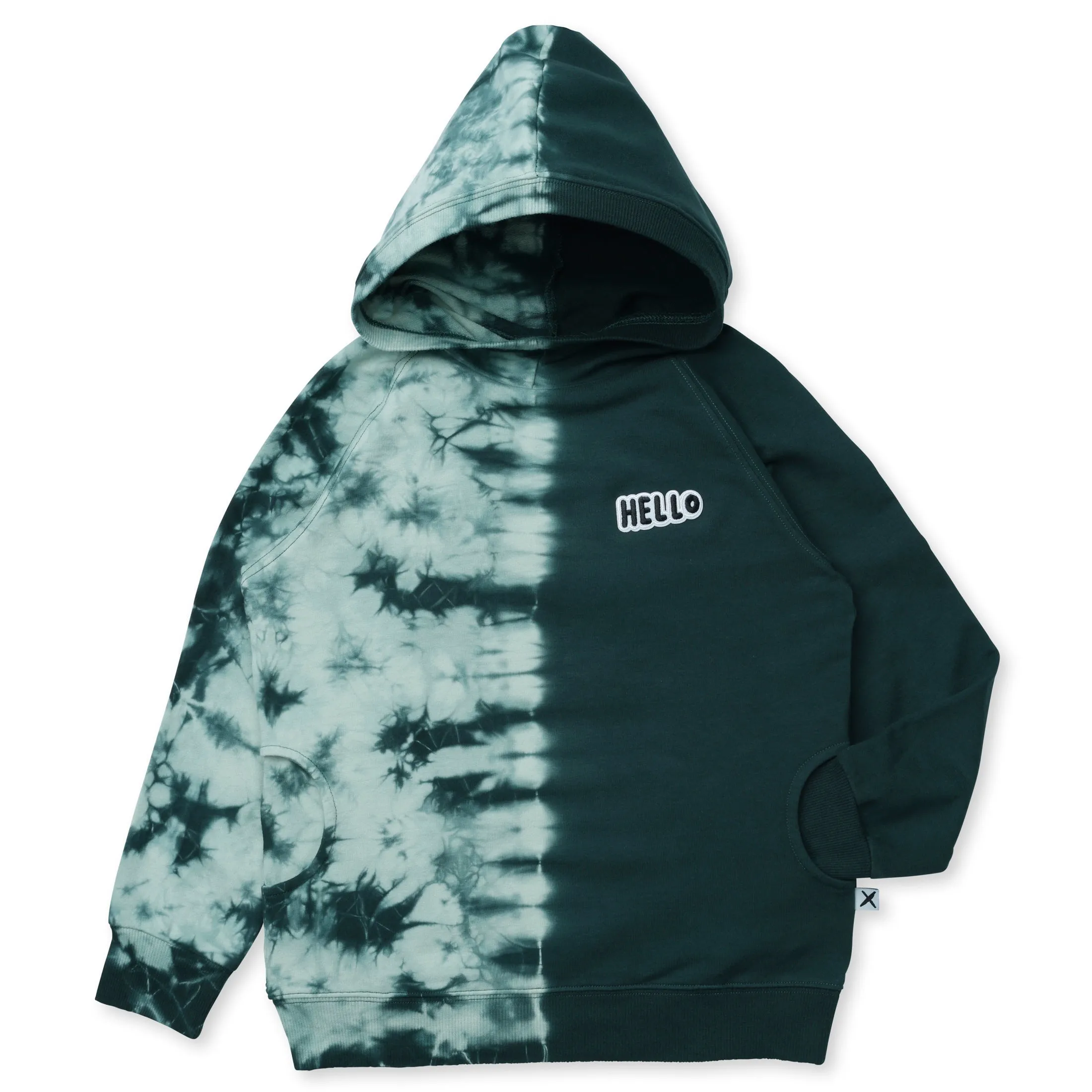 Duo Tie Dye Hood - Forest